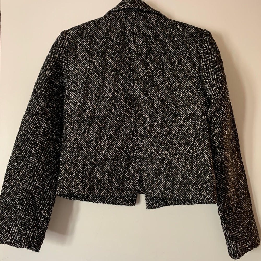 NWT Express Wool Herringbone Zip Pocket Jacket - Picture 5 of 8